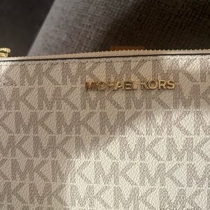 Michael Kors white double sided wallet